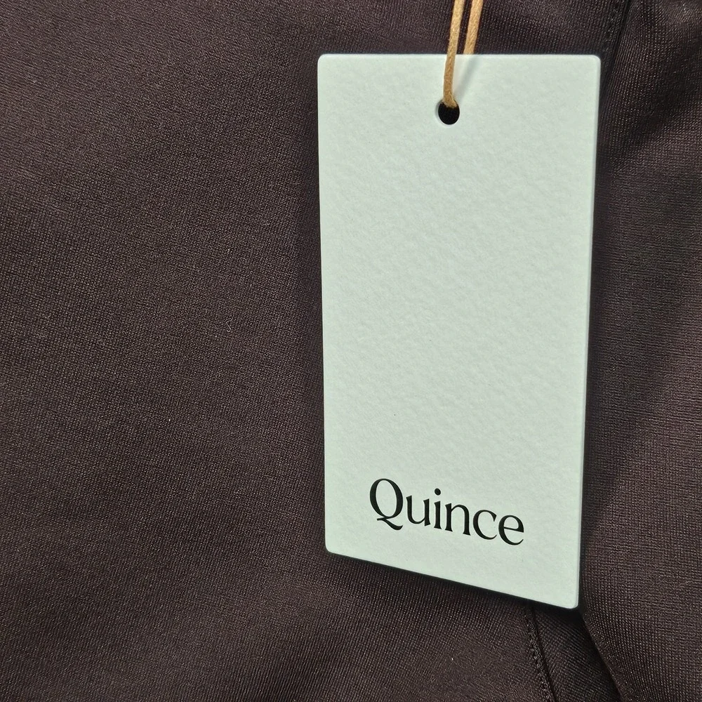 Quince Ultra Stretch Ponte Straight‎ Leg Pants Womens XS Brown Career Business